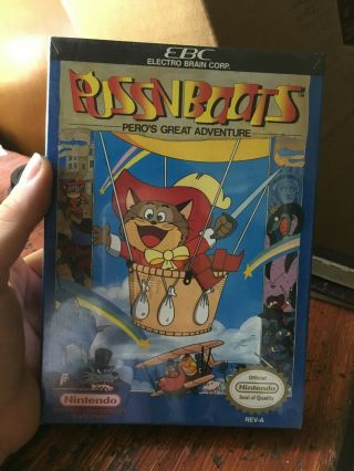 Vintage Puss N Boots Nes Nintendo Factory Video Game