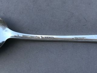 Serenity Sterling Silver Teaspoons by International No Monogram Set of 5 Spoons 3
