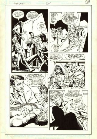 Dan Jurgens/ Bruce Patterson Vintage 1988 Flash Gordon,  Barin,  Dale - Large Art