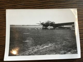 Wwii Photo - Captured German Heinkel He111 Bomber Eto