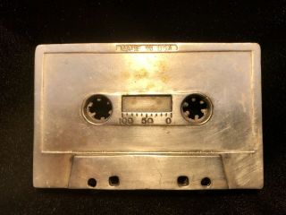 Michael Stipe (of R.  E.  M) Art Cast Bronze Cassette Tape Signed 2008 Rare