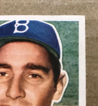 Shape Vintage Ungraded 1956 Topps Dodgers Sandy Koufax 79 3