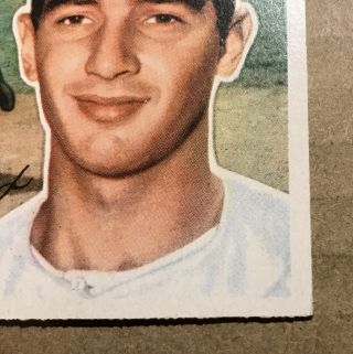 Shape Vintage Ungraded 1956 Topps Dodgers Sandy Koufax 79 5