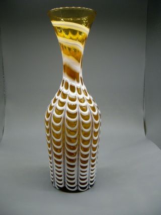 Vintage Fratelli Toso Italian Murano Fenicio Art Glass Vase Circa Early 20th C