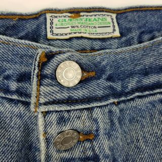 Vtg Guess Mens Jeans By Georges Marciano Sz 38 Made In USA Light Wash 10075 Euc 6