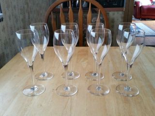 Vintage Baccarat France Crystal St.  Remy Set Of 8 Claret Wine Glasses 7 5/8 "