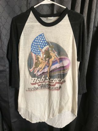 Vintage Bob Seger & The Silver Bullet Band T Shirt Large 1982 The Distance Tour