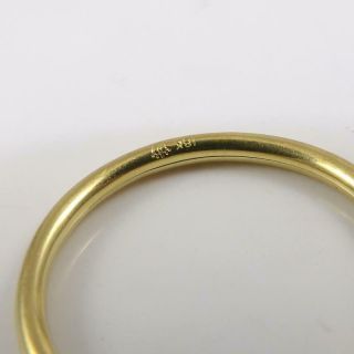 Vintage 18K Yellow Gold Smooth Plain Wedding Band Mens Ring Size 9 LFD2 3