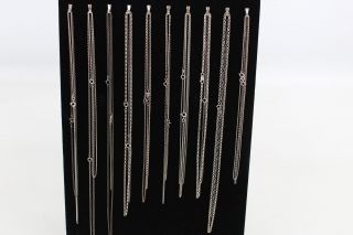 20 X Vintage.  925 Sterling Silver Trace & Rolo Chain Necklaces (52g)