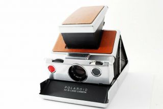 Vintage Polaroid Sx - 70 Land Camera Right Brown Leather 3 [exc,  ] 7044a