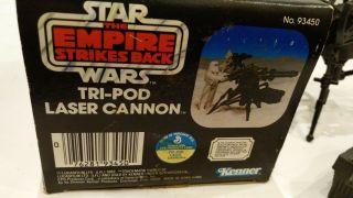 Vintage Kenner ' 82 Star Wars Return of the Jedi Tri - Pod Laser Cannon Toy Box Gun 8