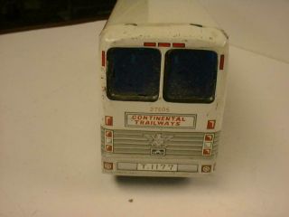 TIN CONTINENTAL TRAILWAYS BUS / MADE IN JAPAN / L@@k 3