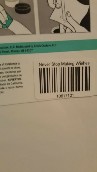Chalk Couture Rare - Never Stop Making Wishes - Transfer Stencil - Retired 2