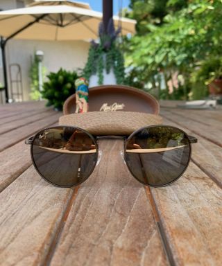 Maui Jim Nautilus H544 - 20c Polarized Classic Sunglasses Antique Bronze Hcl Bron