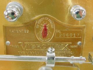 Vibroplex Presentation Vintage Bug Telegraph Key (missing thumb piece) SN 206017 2