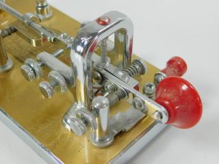 Vibroplex Presentation Vintage Bug Telegraph Key (missing thumb piece) SN 206017 3