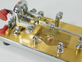 Vibroplex Presentation Vintage Bug Telegraph Key (missing thumb piece) SN 206017 4