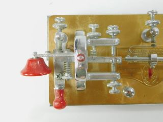 Vibroplex Presentation Vintage Bug Telegraph Key (missing thumb piece) SN 206017 5