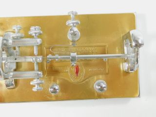 Vibroplex Presentation Vintage Bug Telegraph Key (missing thumb piece) SN 206017 6