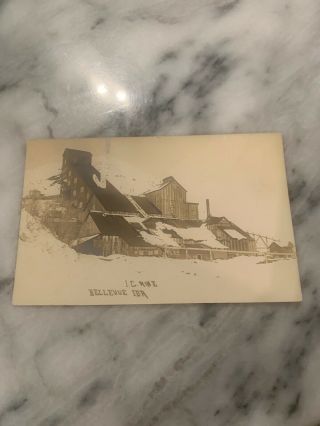 Vintage Postcard Rppc Blaine County Bellevue Idaho I.  C.  Mine Real Photo