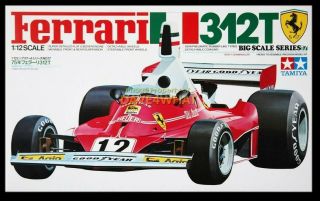 Vintage Tamiya 1/12 Ferrari 312t F1 Lauda Regazzoni Race Car Kit 12019 Mib