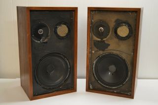 pair vintage Acoustic Research AR - 2AX large Bookshelf Speakers SOUND 10