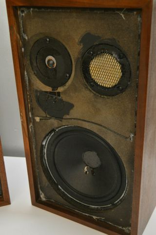 pair vintage Acoustic Research AR - 2AX large Bookshelf Speakers SOUND 12
