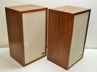 Pair Vintage Acoustic Research Ar - 2ax Large Bookshelf Speakers Sound