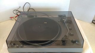Vtg Technics Sl - 1300 Direct Drive Automatic Turntable With Dust Cover Good