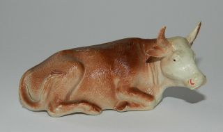 Vintage & Very Rare Cow Nativity Farm Celluloid Figurine Toy Japan 40 