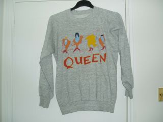 Rare Vintage Queen 1986 Magic Tour Sweat Shirt