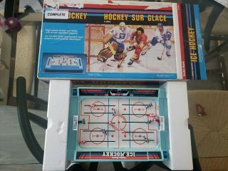 Vintage80s Radio Shack Battery Operated Ice Hockey Game With Box