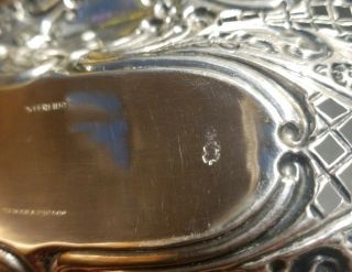 Antique Sterling Silver Hyman Berg & Co Ornate Reticulated Nut Candy Dish 8