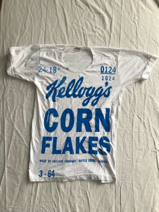 Vintage Screen Print Andy Warhol 60 - 70s Kelloggs Corn Flakes T - Shirt