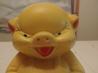 Vintage Rare Collectible Rubber Evil Pig Scary Toy