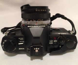 VTG Olympus OM - 4 TTL Auto Exposure 35mm SLR Japan Made Black Body/Frame Camera 4