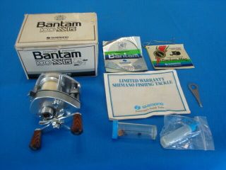 Vintage Shimano Bantam 100 Bait - Casting Fishing Reel Gear Ratio 4.  7:1