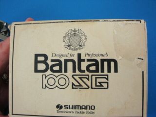 Vintage SHIMANO Bantam 100 Bait - Casting Fishing REEL Gear Ratio 4.  7:1 8