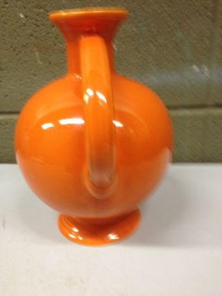 Rare Vintage FIESTA FIESTAWARE Radioactive Red Orange Carafe Pitcher Jug Croc 4