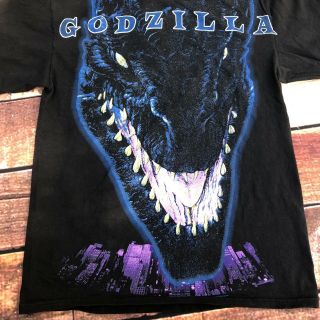 Rare Vintage Godzilla 1998 Movie Promo T - Shirt All Over Print 90s 2