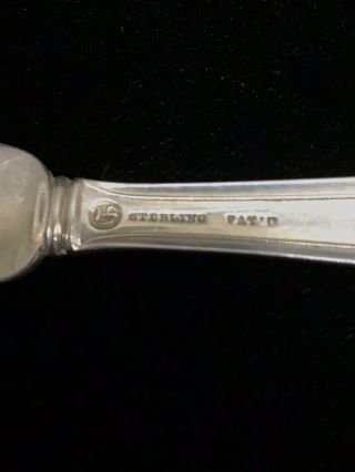 Durgin Fairfax butter knife knives estate sterling no mono 5