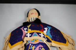 Very Rare Beaded Plains Indian Buckskin Doll Native American 2