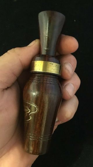 VINTAGE HOWARD AMADEN HAMBONE LONOKE ARKANSAS DUCK CALL Silver Label 3