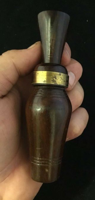 VINTAGE HOWARD AMADEN HAMBONE LONOKE ARKANSAS DUCK CALL Silver Label 4