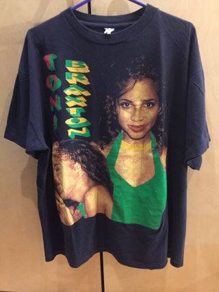 Vintage Toni Braxton T - Shirt Hip - Hop R&b Xl Xxl Round Two Rare 1990s 90s