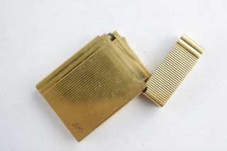 Vintage St Dupont Paris Gold Plate Cigarette Lighter Serial 6erk052