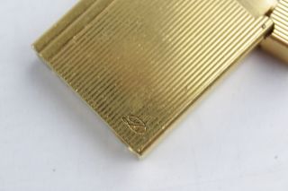 Vintage ST DUPONT Paris Gold Plate CIGARETTE LIGHTER Serial 6ERK052 2
