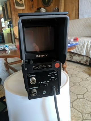 Vintage Sony AVC - 3260 Video Camera,  Electronic Viewfinder,  Canon TV Zoom Lens 4
