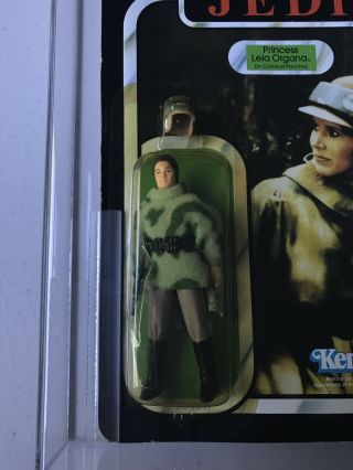 VINTAGE STAR WARS Return of the Jedi ROTJ Leia Combat Poncho AFA 75 MOC 3