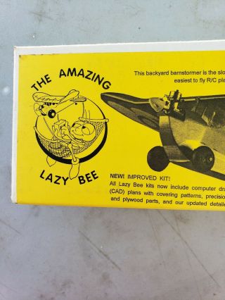 Model Airplane Kit Clancy Aviation Lazy Bee Vintage 1995 N.  O.  S 40 " Win